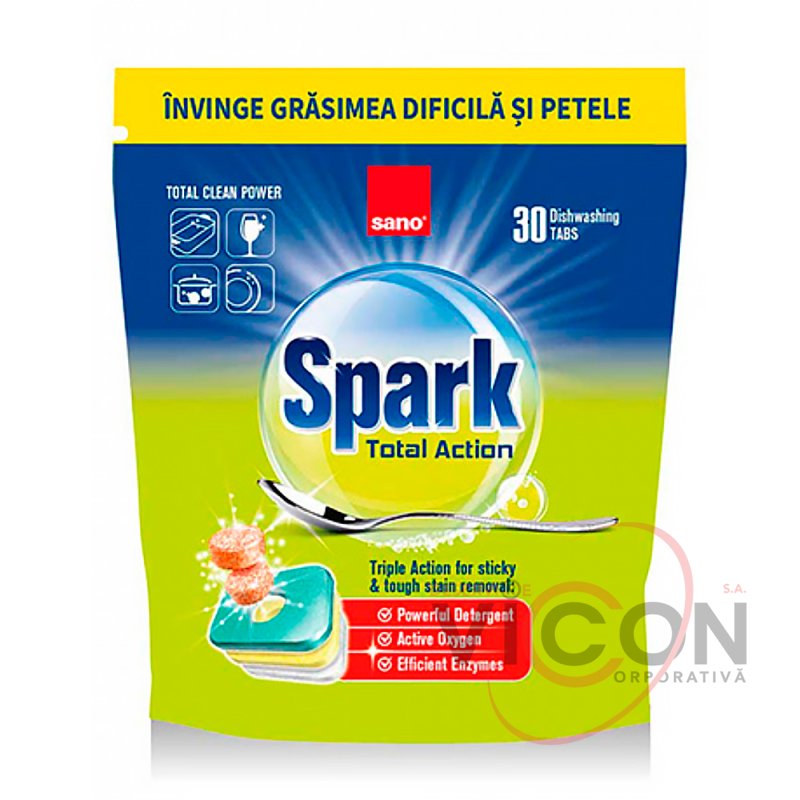 Capsule pentru mașina de spălat vase Sano Spark , 30 buc