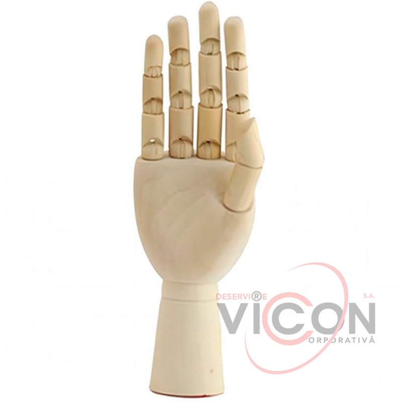 Manechin din lemn Conda 30 cm (mana dreapta barbat )