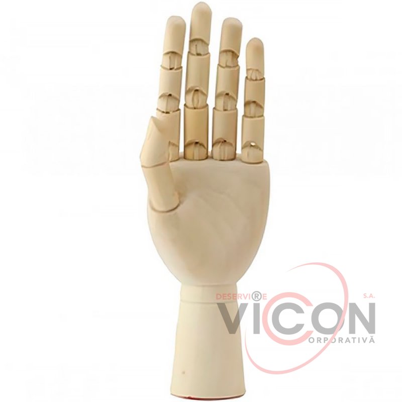 Manechin din lemn Conda 30 cm (mana stanga barbat )