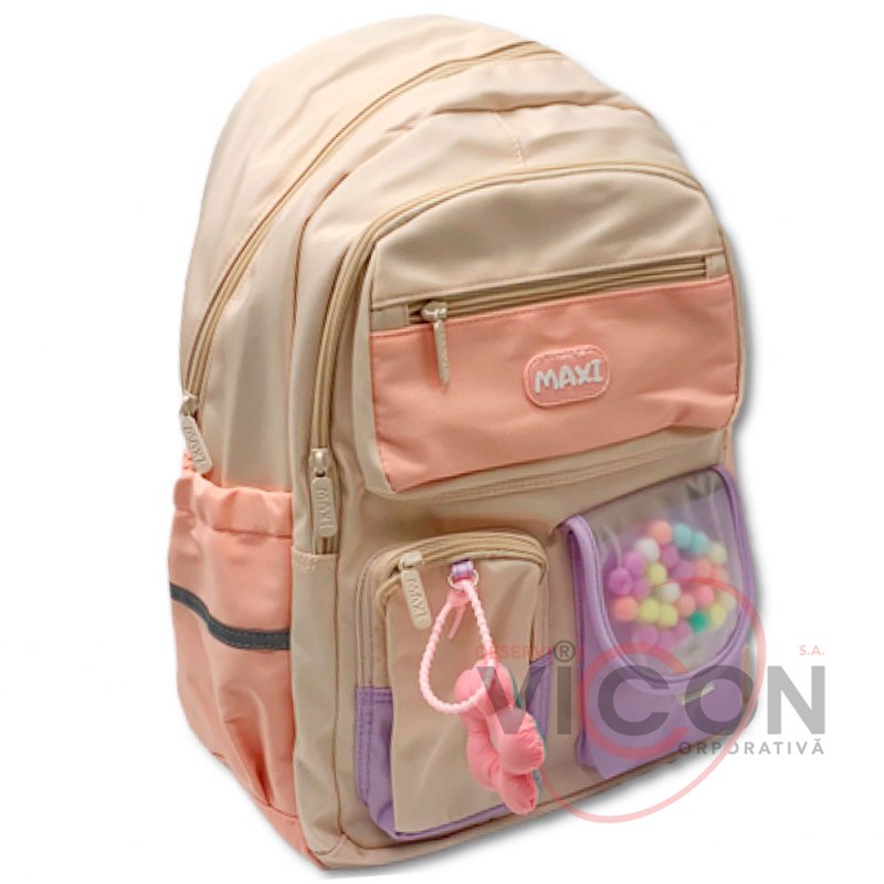 Ghiozdan anatomic 18 Alb milk (44x29x17cm) 