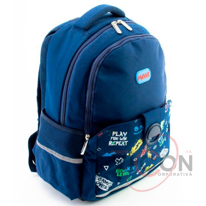 Ghiozdan ortopedic 15 PLAY FUN Albastru (36x27x16см)