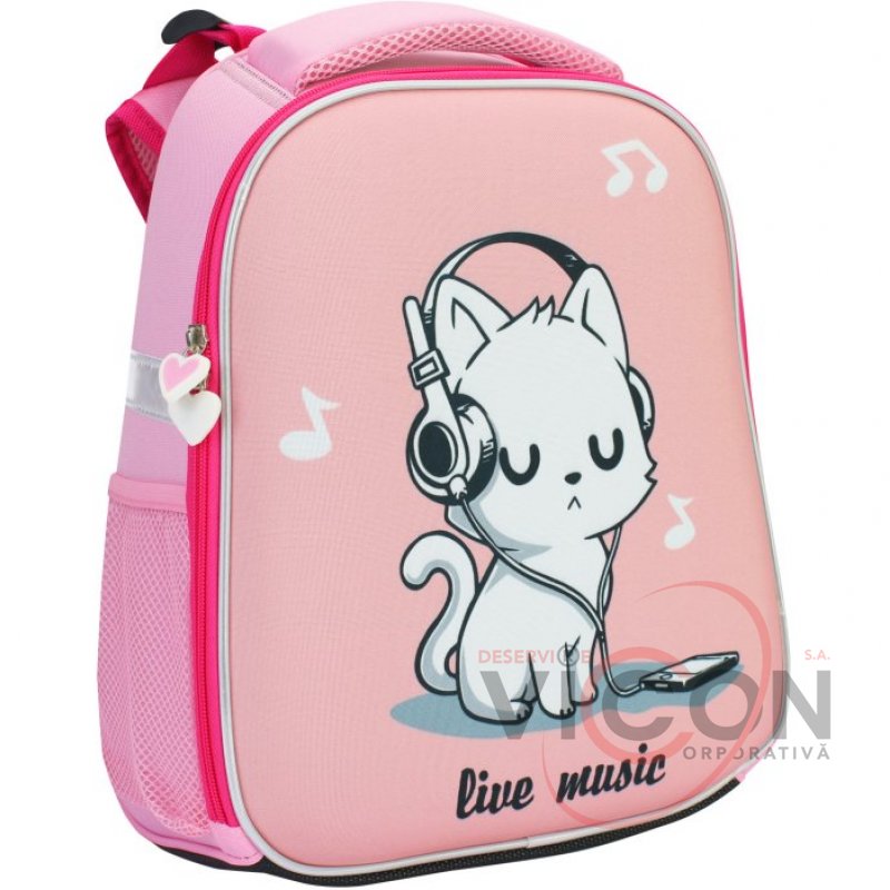 Ghiozdan ortopedic EVA 26*15*37cm Pink Kitty