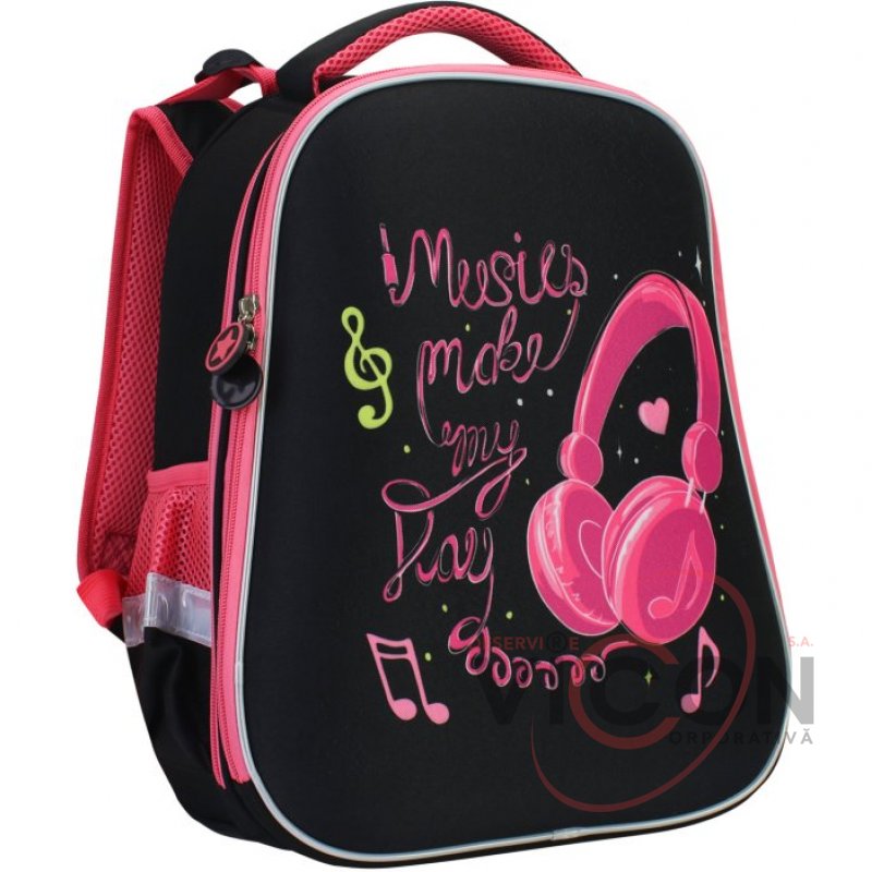 Ghiozdan ortopedic EVA 28*12*38 Black&Pink