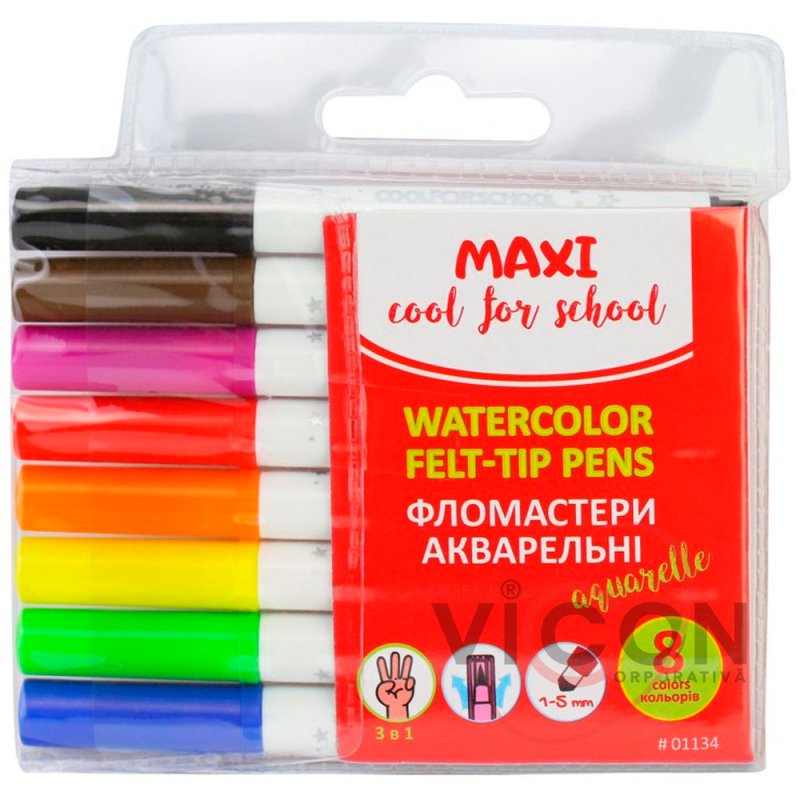 Carioci Maxi 8 culori Aquarelle