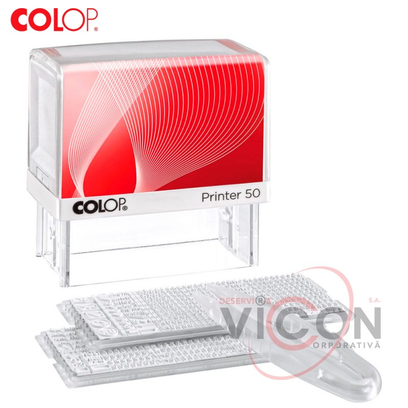 Ștampilă cu set de litere Colop Printer 50/2 Set