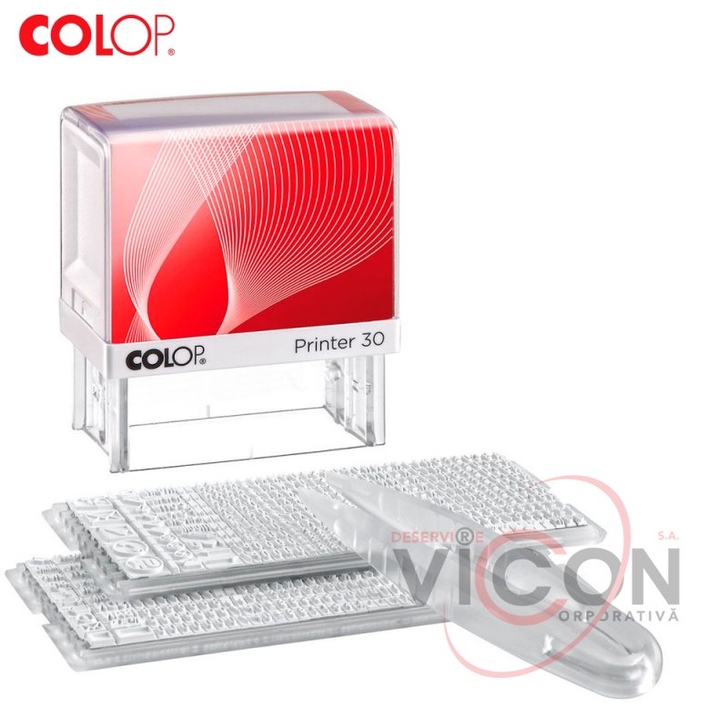 Ștampilă cu set de litere Colop Printer 30/1 Set