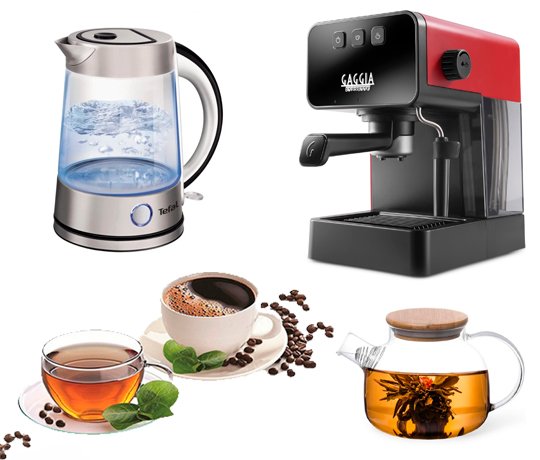 Ceai, Cafea, Fierbătoare și Cafetiere