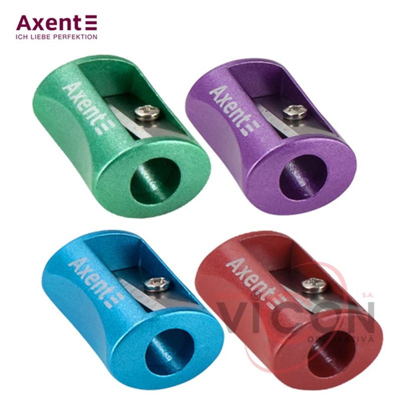 Точилка для карандашей Axent Steel, ассорти 