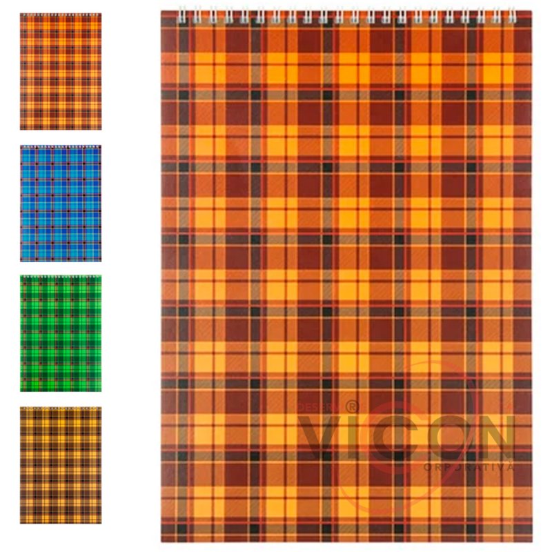 Caiet cu spirală Axent Delta, A4, 210x295 mm, 48 de coli, carouri, copertă flexibilă