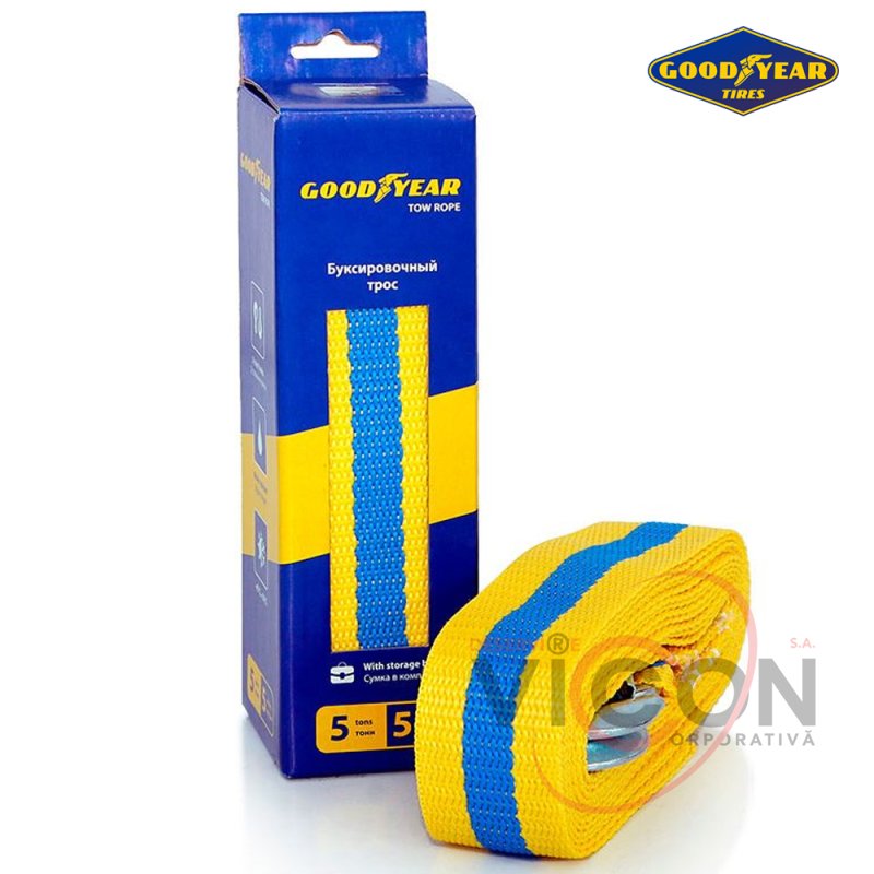 Трос буксировочный с шаклами 5 тонн / 5 метров, GoodYear