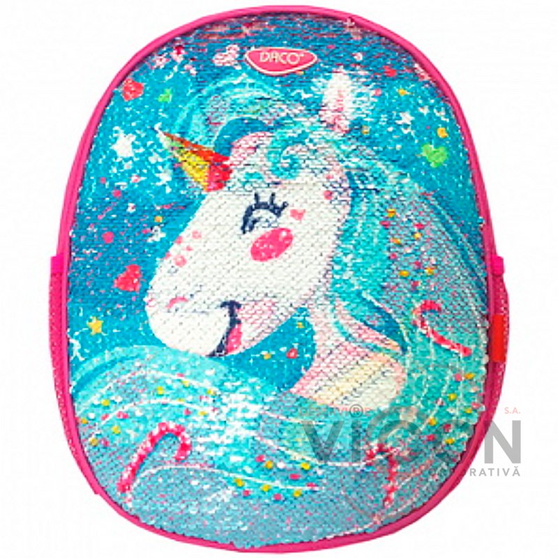 Ghiozdan pentru gradiniță 29 cm Daco, GH226, unicorn