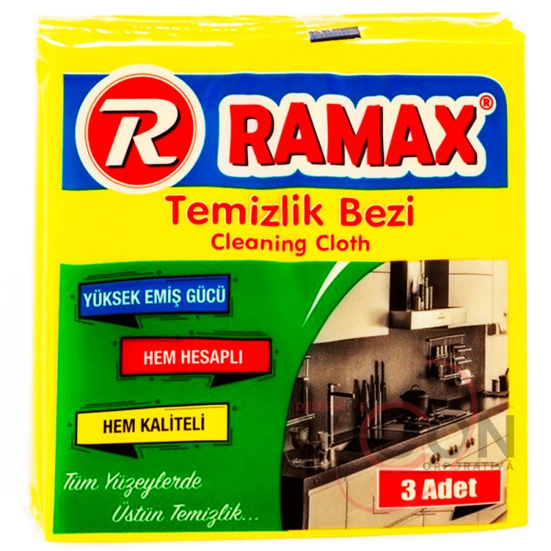 Тряпки вискозные Ramax 35*35 см, 3 шт. RM-700