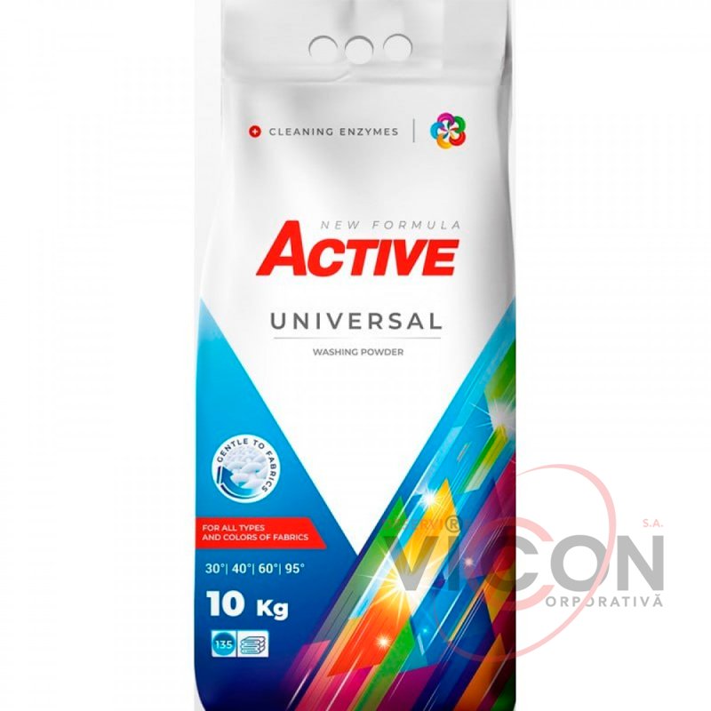 Порошок для стирки ACTIVE UNIVERSAL, 10 Кг