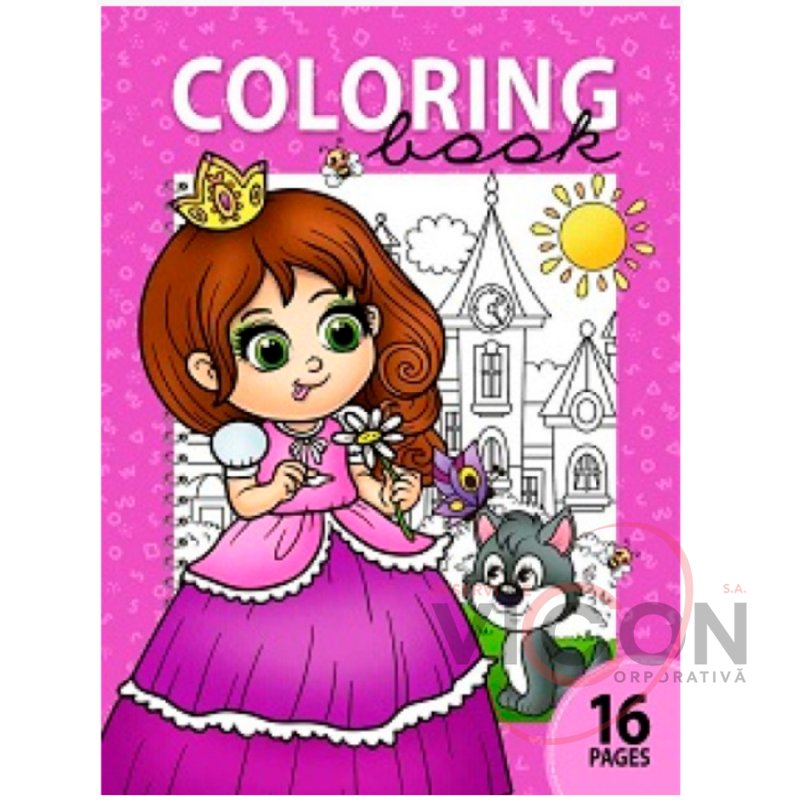 Раскраска A4, 16 листов, Princess Violet     