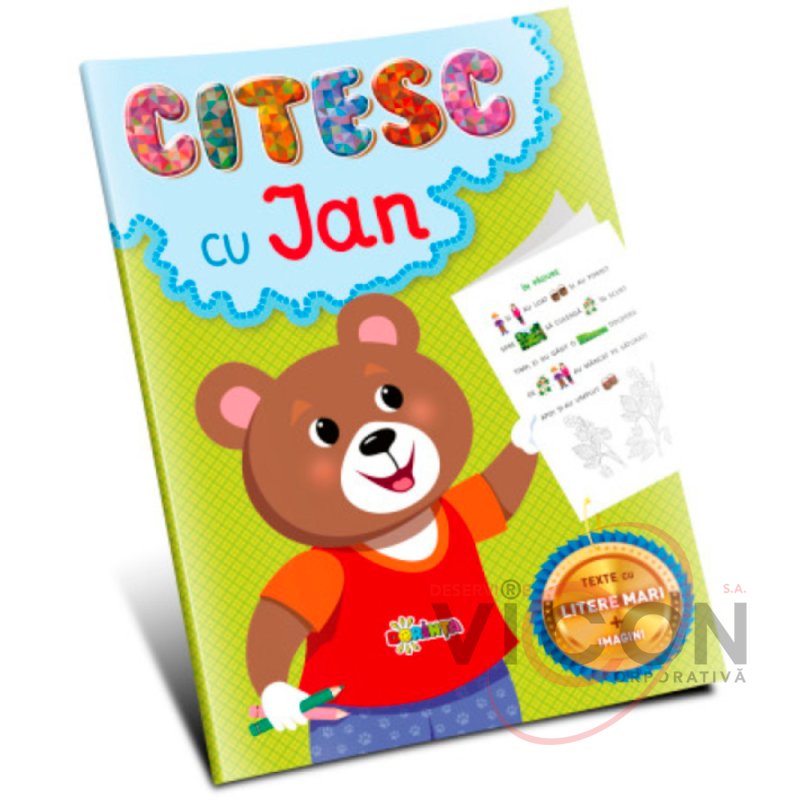Citesc și colorez. Citesc cu Jan.     