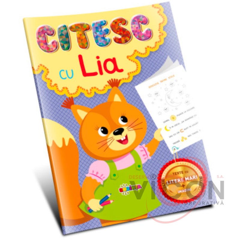 Citesc și colorez. Citesc cu Lia.     