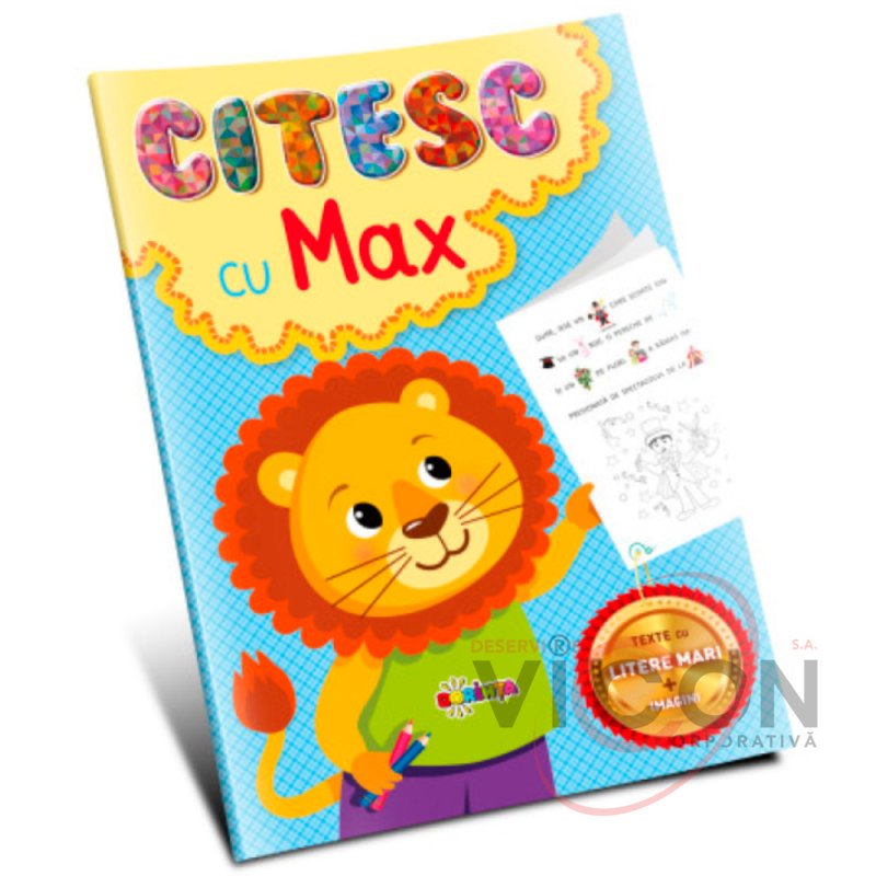 Citesc și colorez. Citesc cu Max.     