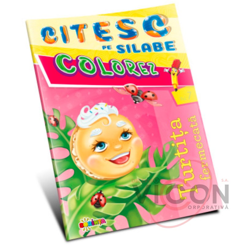Colorez. Citesc pe silabe. Turtita fermecata     