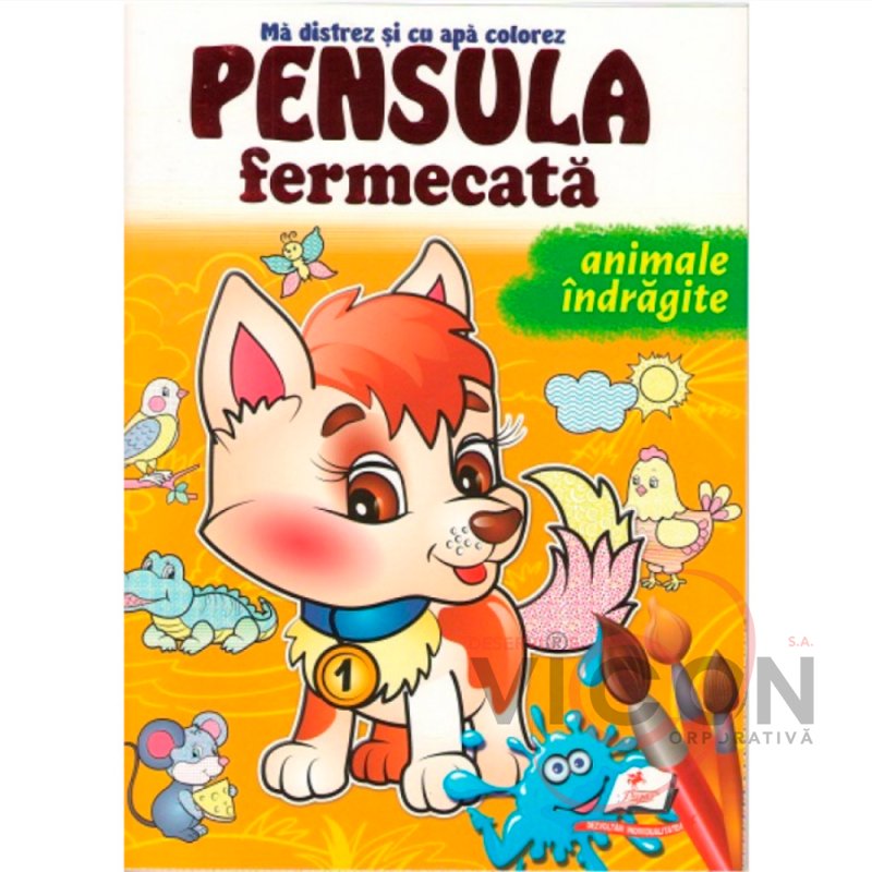 Pensula fermecata MARE A4 Animale indragite      
