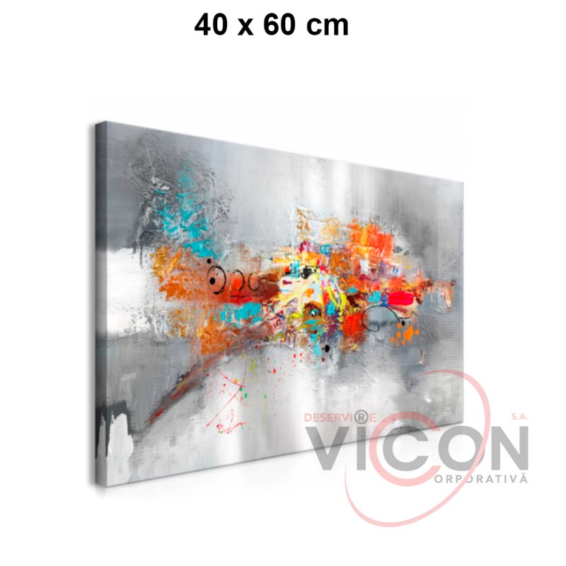 Tablou la comandă canvas 40 x 60 cm, pânză naturală pe ramă din lemn natural