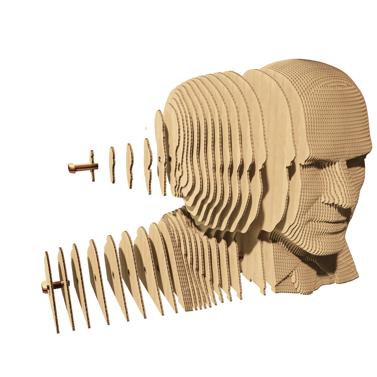 Картонный 3D-пазл Зинедин Зидан, 31,5x21,0x6 см