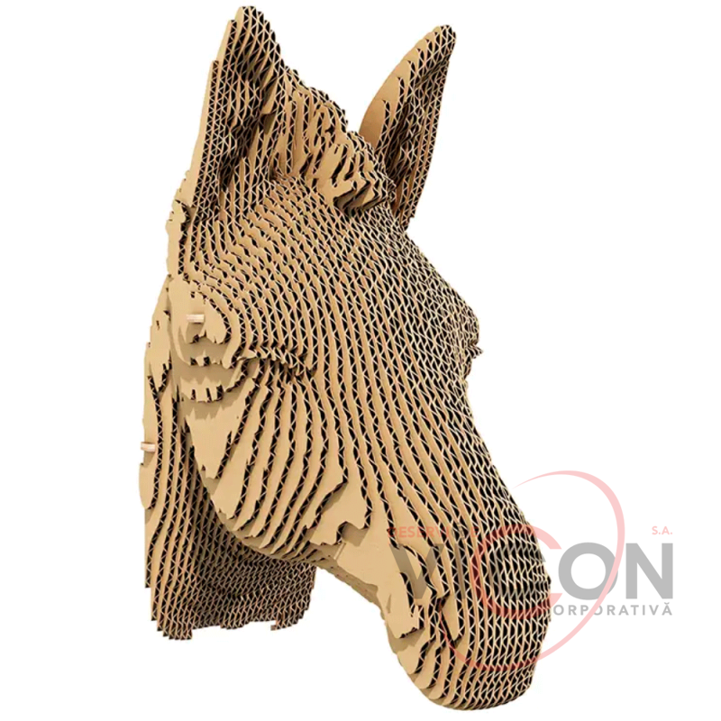 Картонный 3D-пазл Зебра, 41,7x31,0x10 см