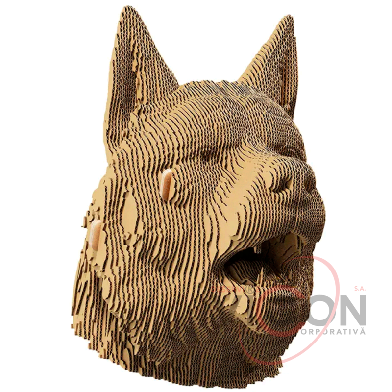 Картонный 3D-пазл Волк, 31,5x21,5x6 см