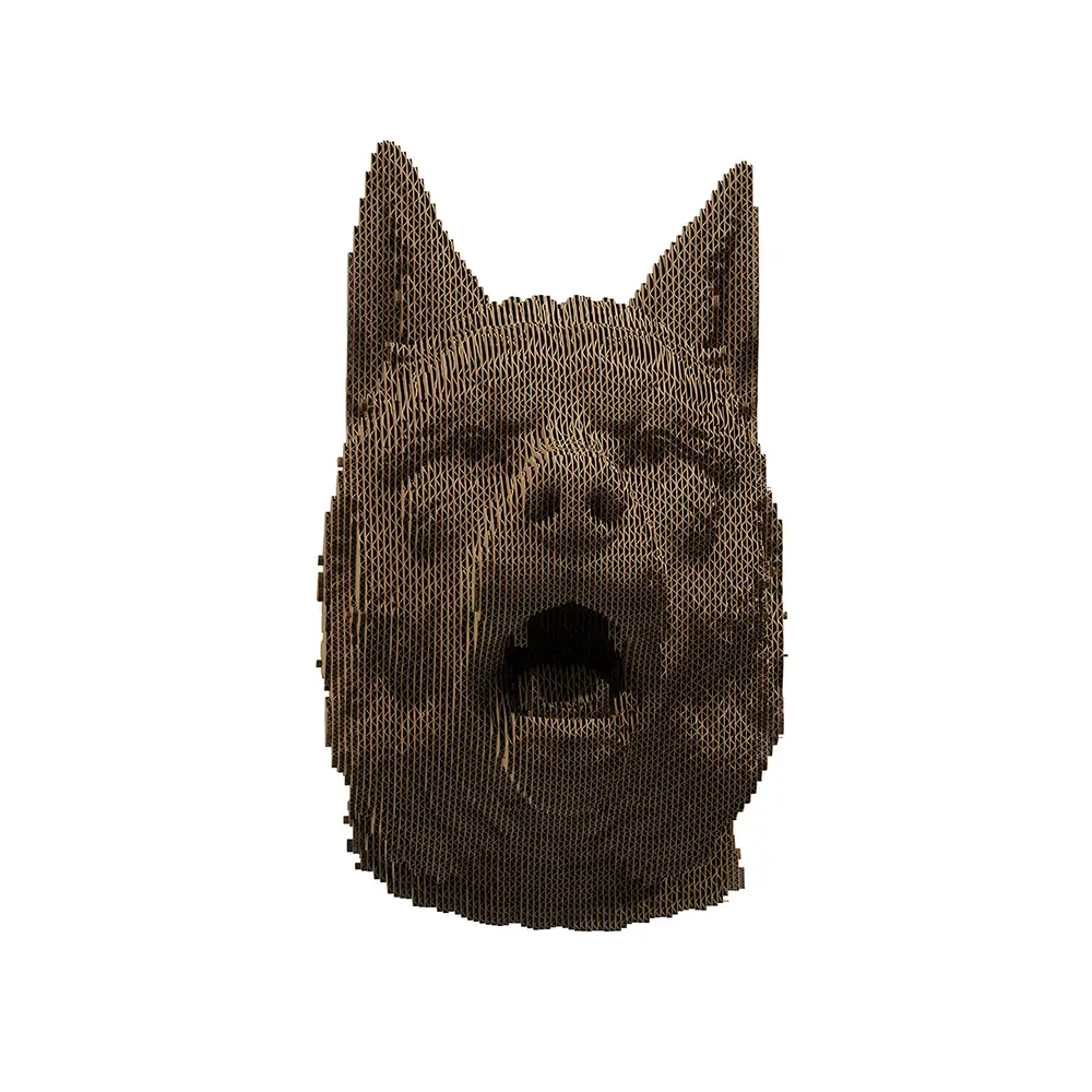 Картонный 3D-пазл Волк, 31,5x21,5x6 см