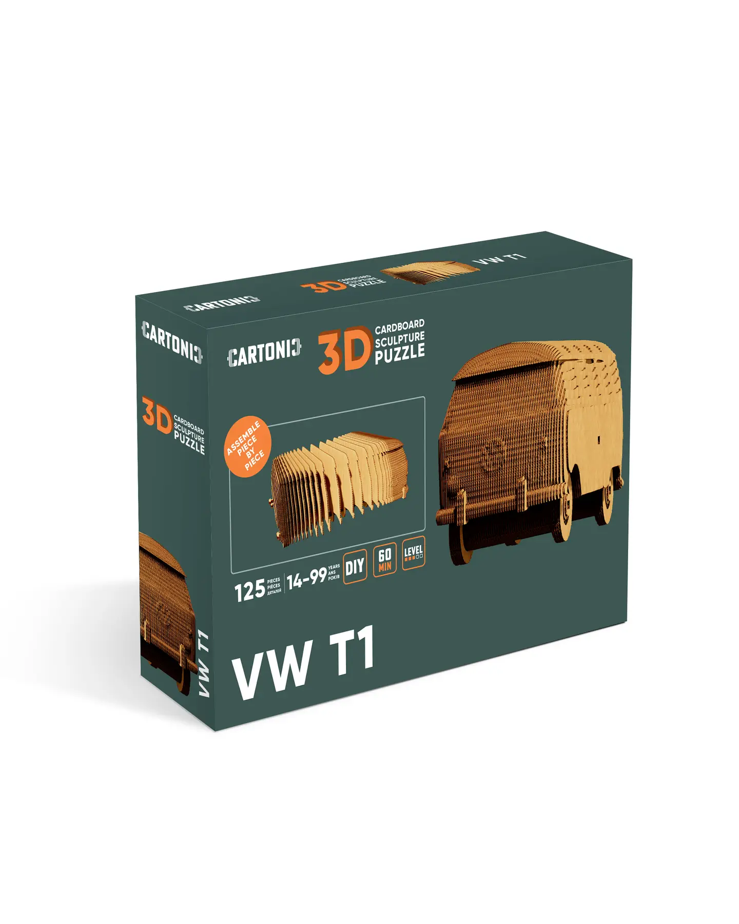 Картонный 3D-пазл Volkswagen T1 , 31,5x21,0x6 см