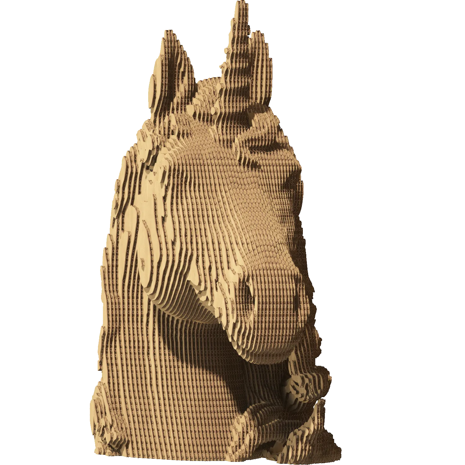 Картонный 3D-пазл Единорог, 31.5x21,0x6 см