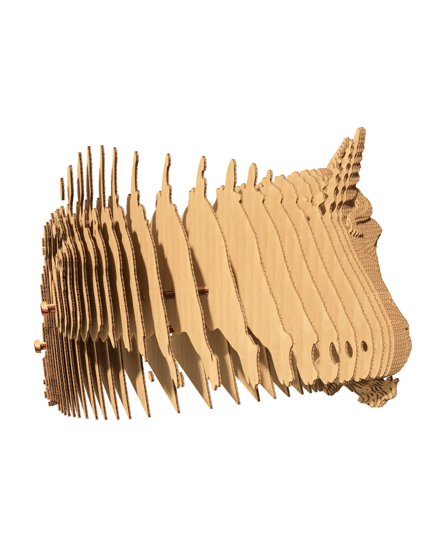 Картонный 3D-пазл Единорог, 31.5x21,0x6 см