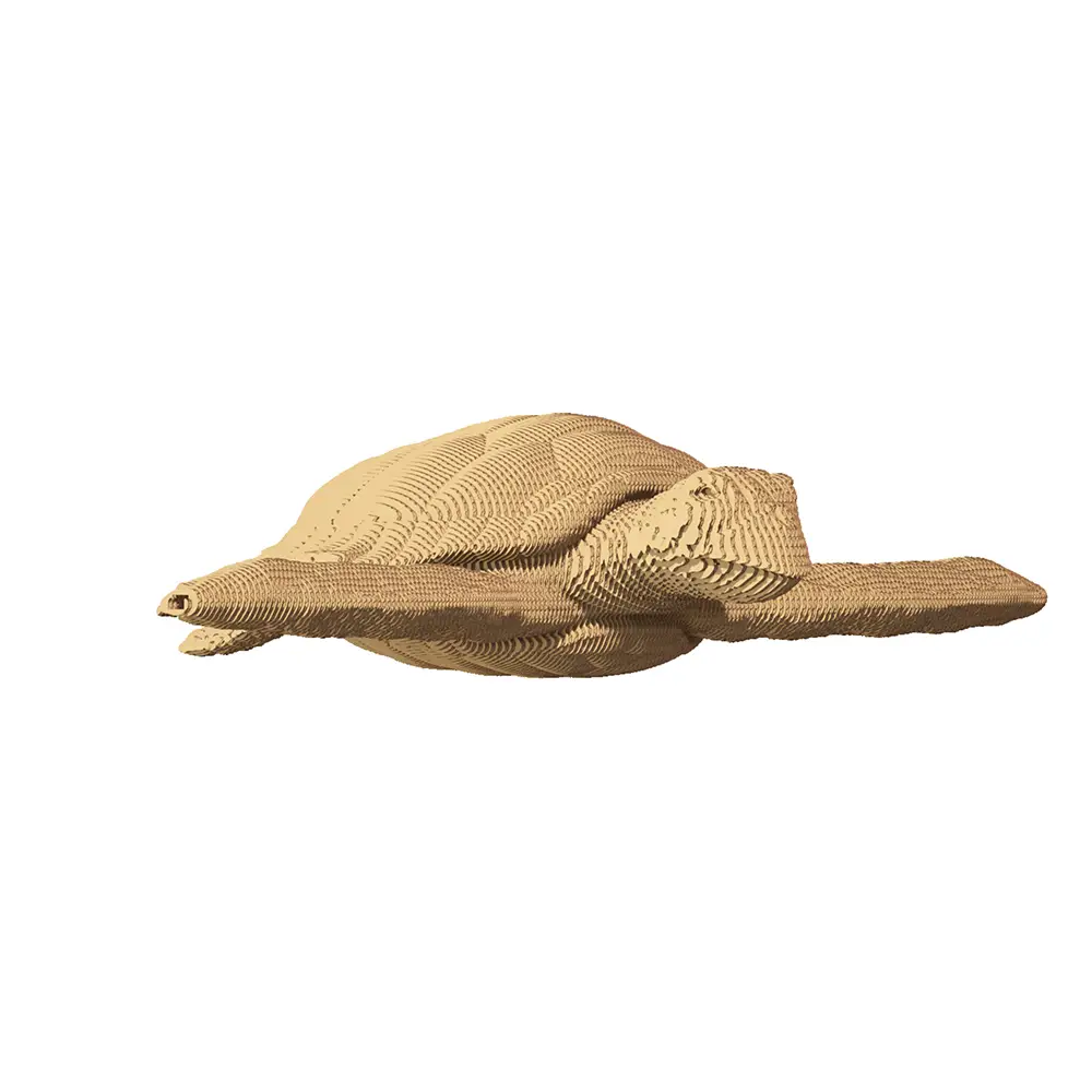 Картонный 3D-пазл Черепаха, 31,5x21,5x6 см