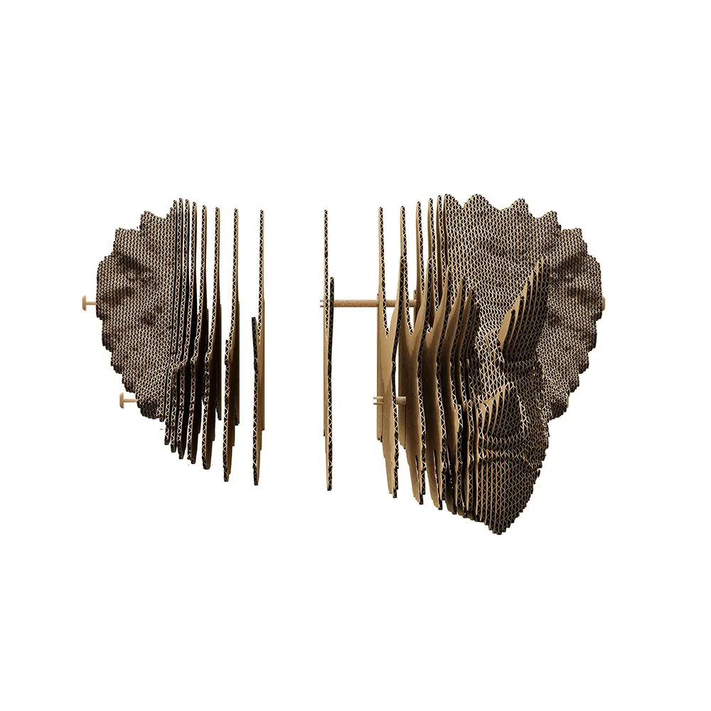 Картонный 3D-пазл Трицератопс, 41,7x31,0x10 см