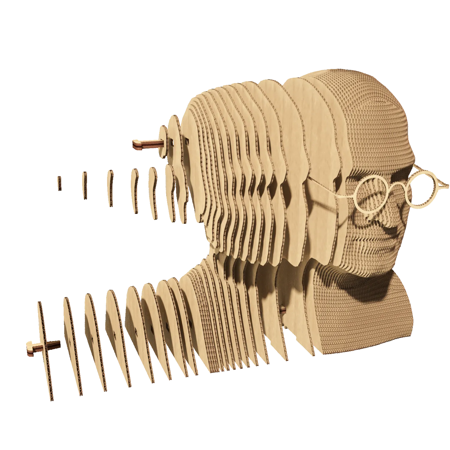 Картонный 3D-пазл Стив Джобс, 31,5x21,5x6 см
