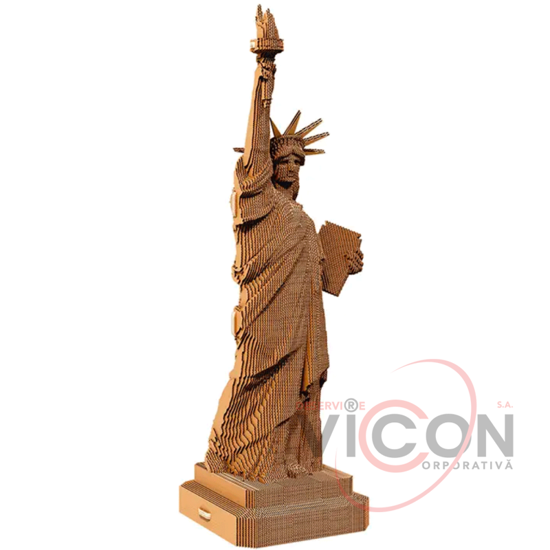Картонный 3D-пазл Статуя Свободы США, 31,5x21,0x6 см