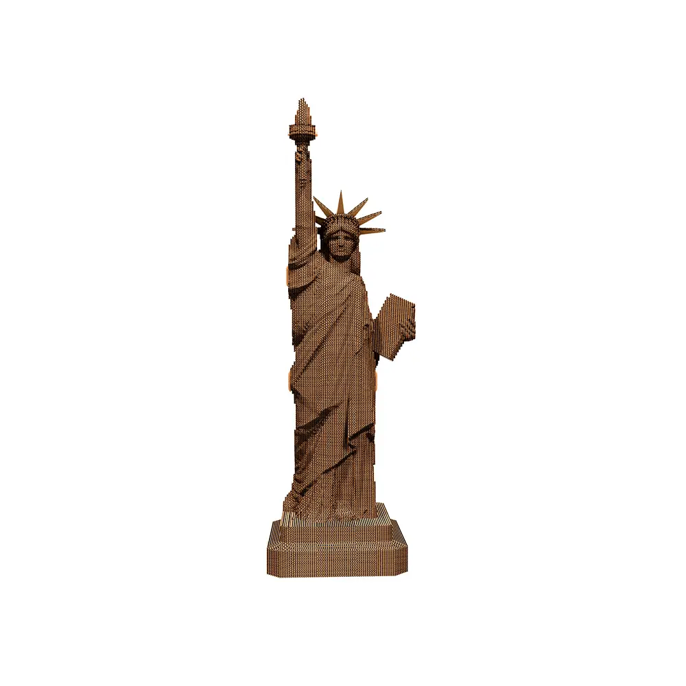 Картонный 3D-пазл Статуя Свободы США, 31,5x21,0x6 см