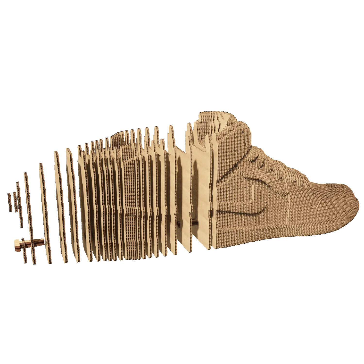 Картонный 3D-пазл Кроссовки, 31,5x21,5x6 см