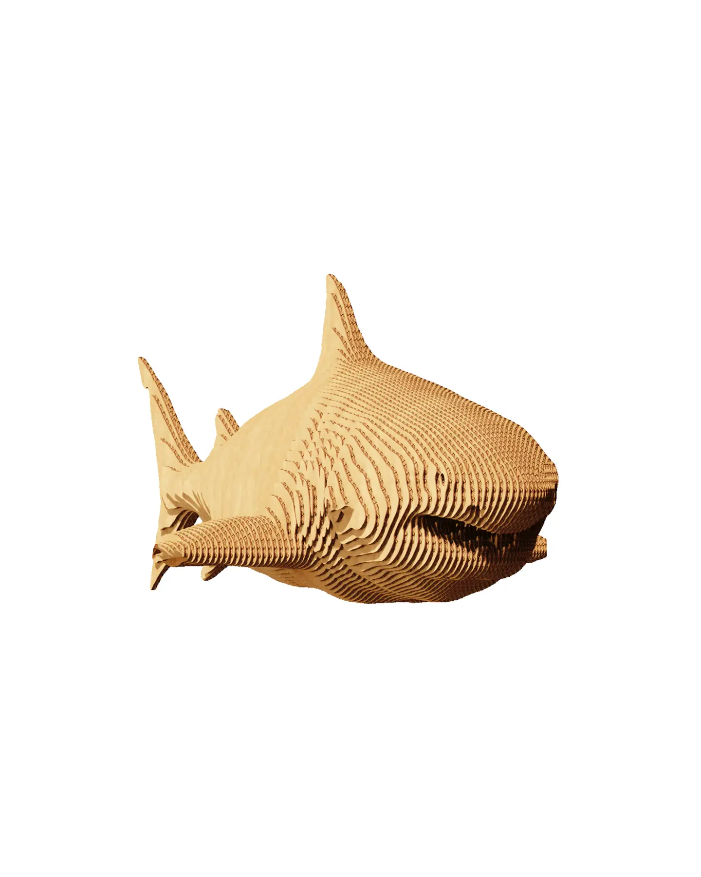 Картонный 3D-пазл Акула, 31,5x21,5x6 см