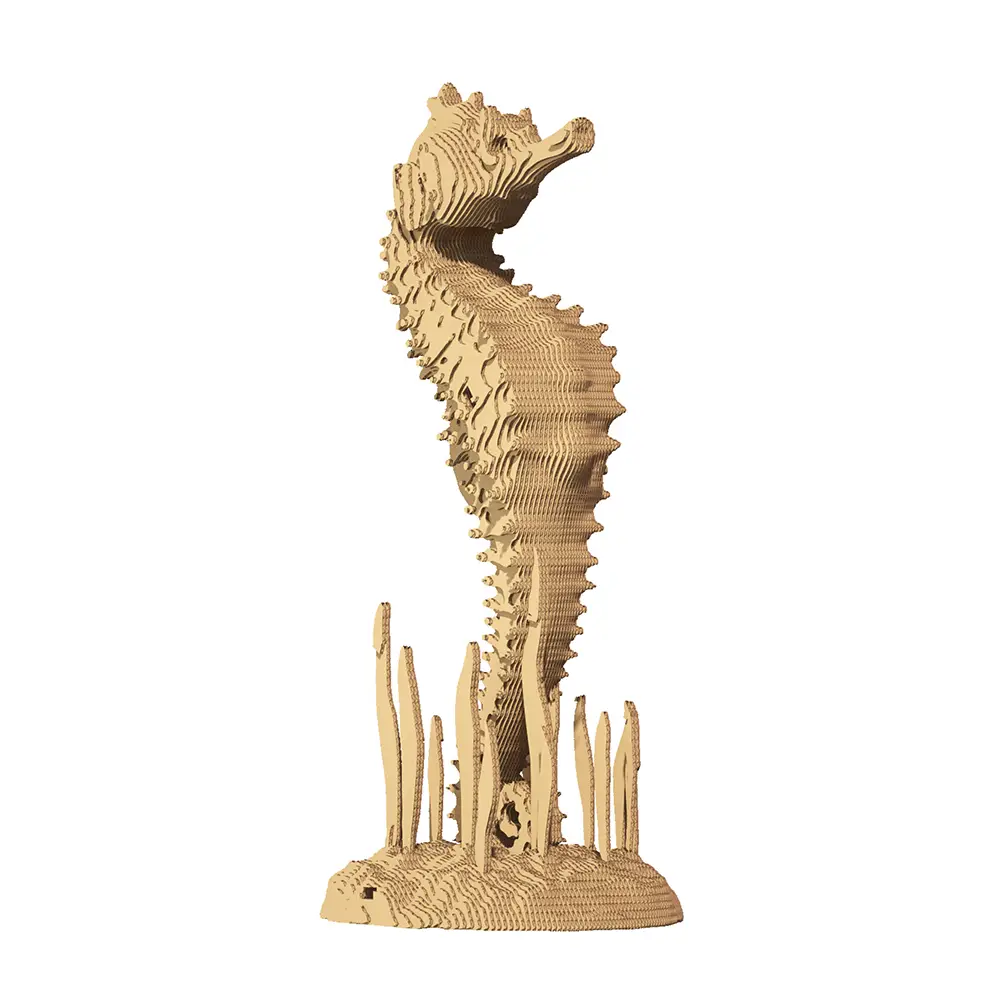 Картонный 3D-пазл Морской конек, 31,5x21,5x6 см