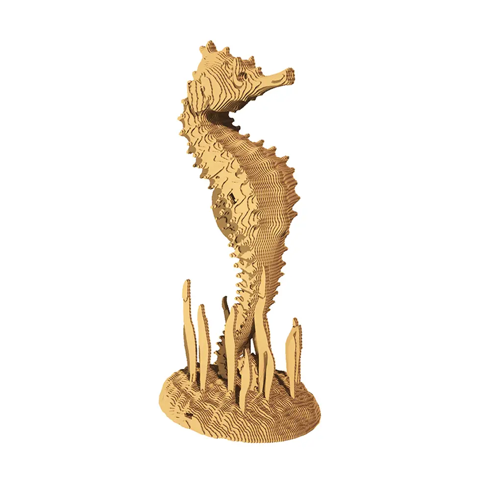 Картонный 3D-пазл Морской конек, 31,5x21,5x6 см