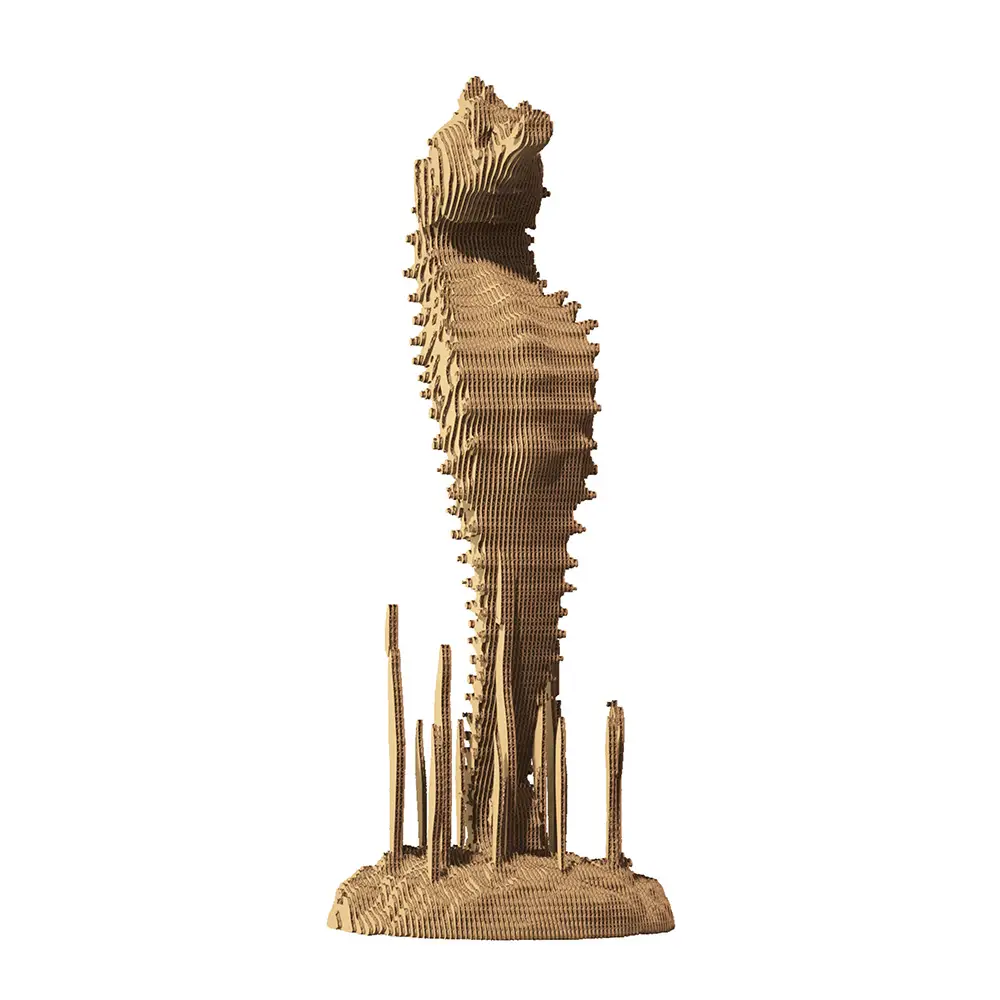 Картонный 3D-пазл Морской конек, 31,5x21,5x6 см