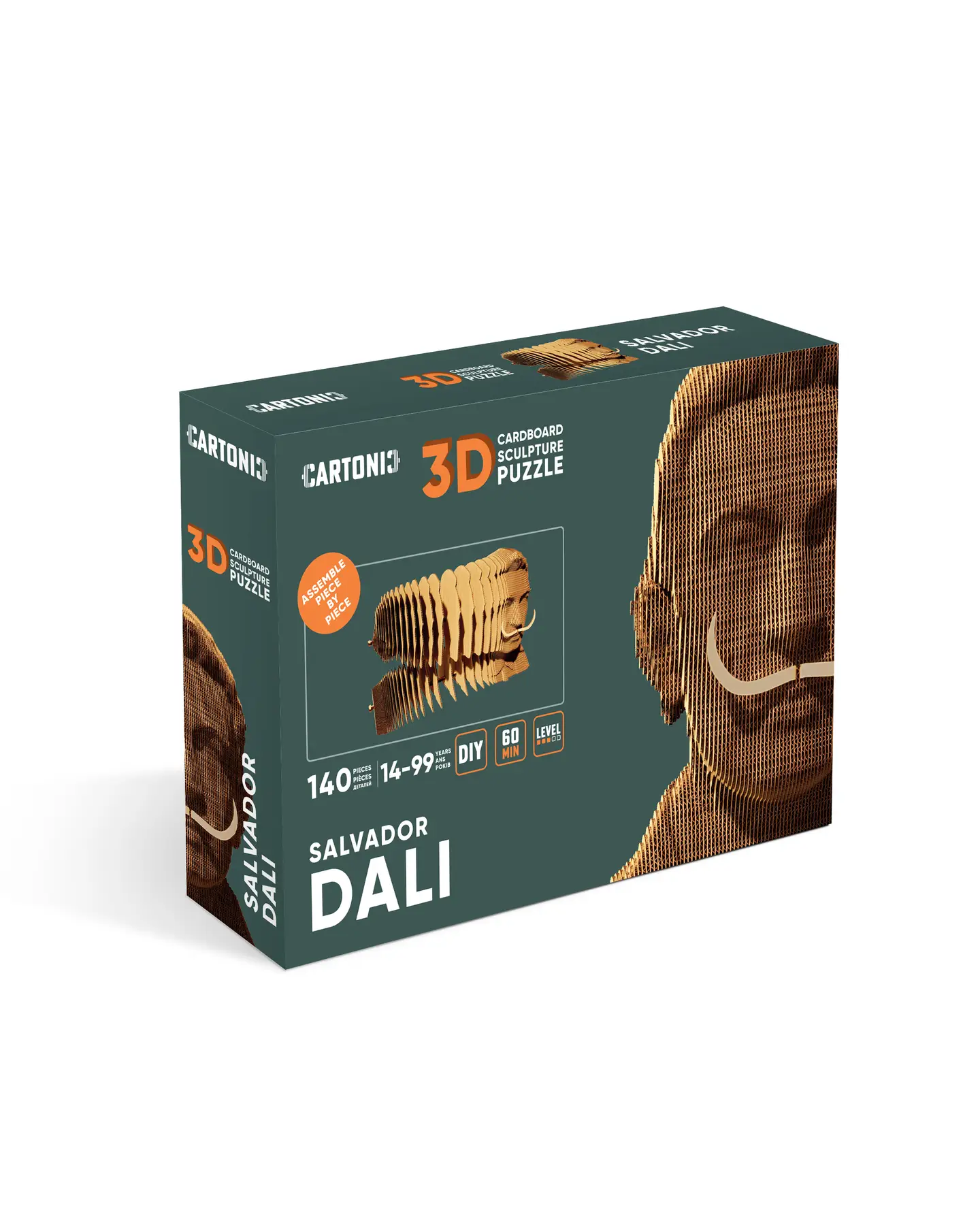 Картонный 3D-пазл Сальвадор Дали, 31,5x21,5x6 см