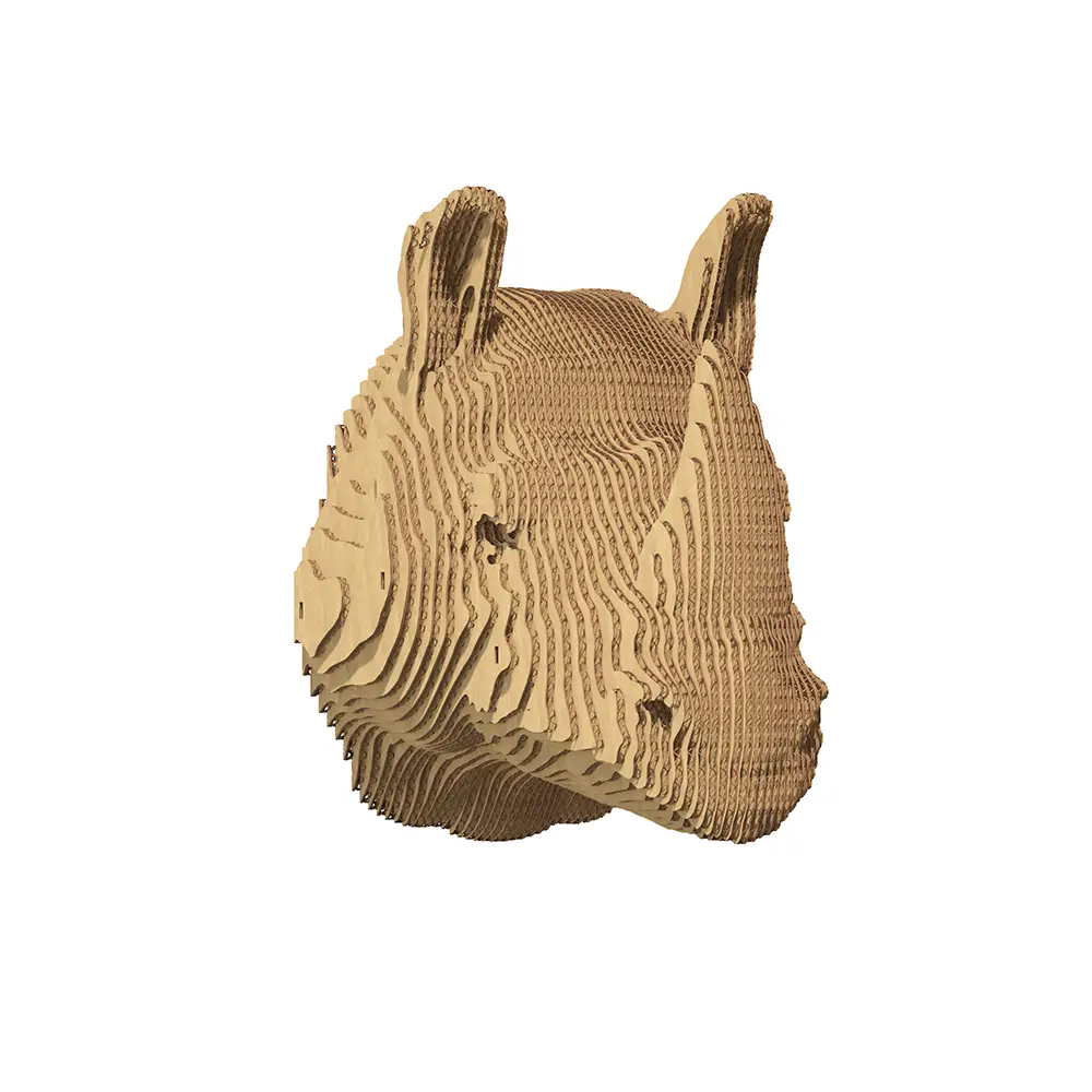 Картонный 3D-пазл Носорог, 41,7x31,0x10 см