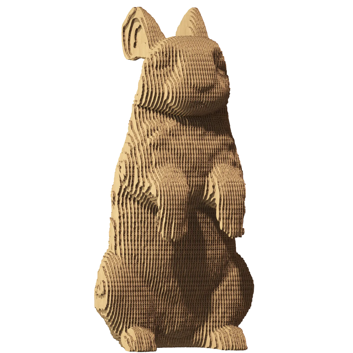 Картонный 3D-пазл Кролик, 31,5x21,5x6 см