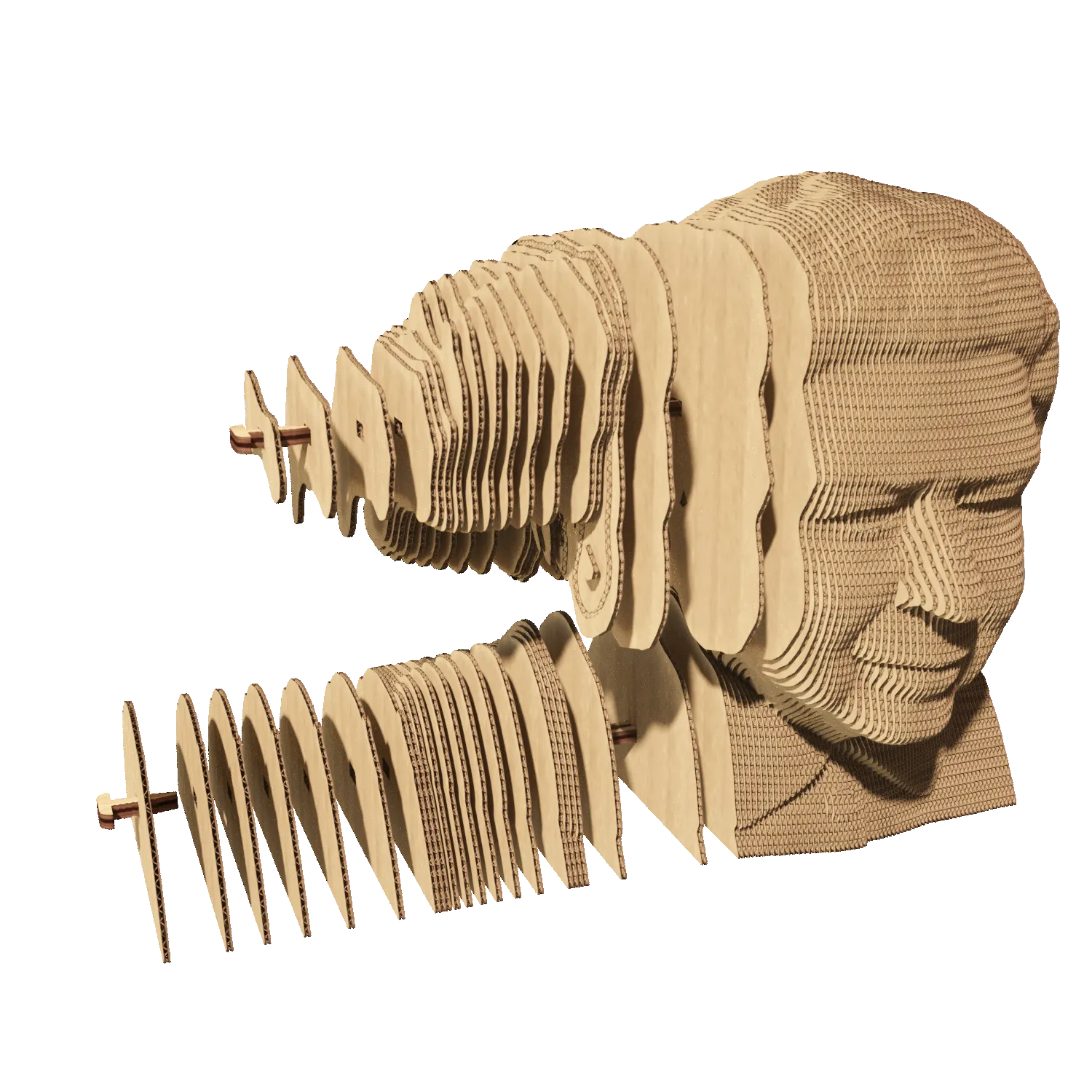 Картонный 3D-пазл Королева Елизавета I, 31,5x21,5x6 см