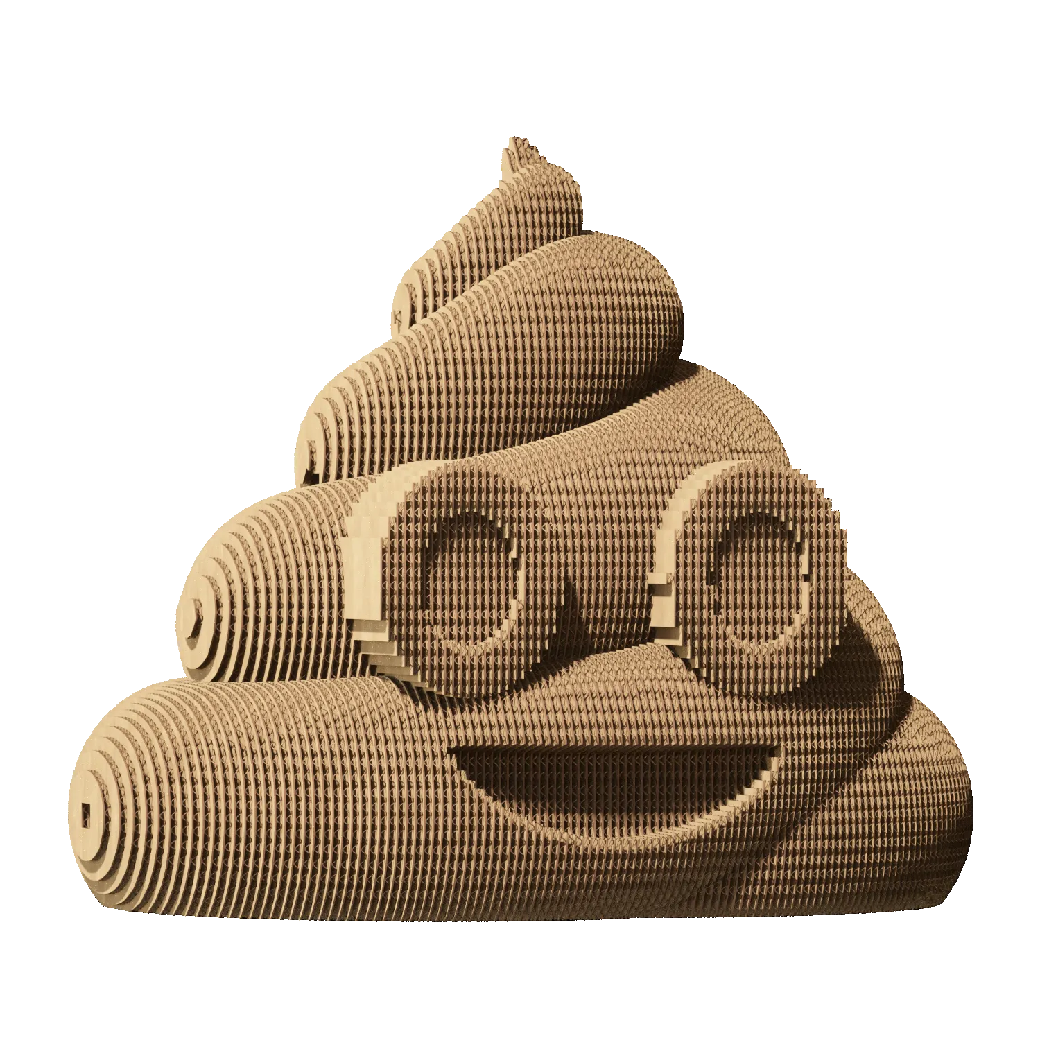 Картонный 3D-пазл Какашка, 31,5x21,5x6 см