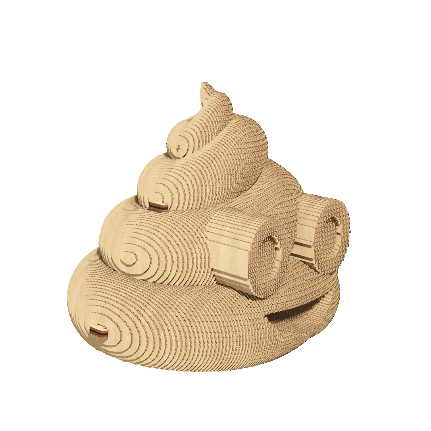 Картонный 3D-пазл Какашка, 31,5x21,5x6 см