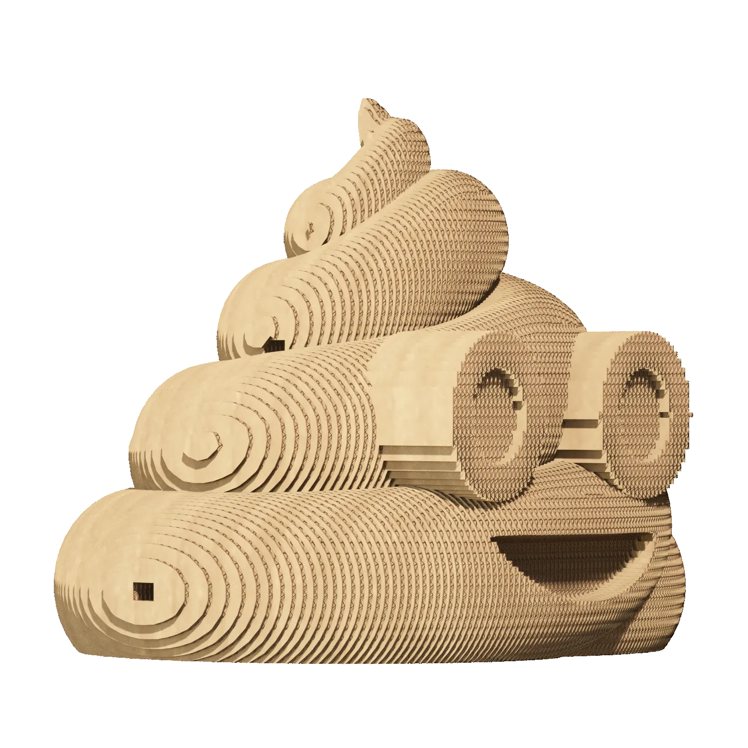 Картонный 3D-пазл Какашка, 31,5x21,5x6 см