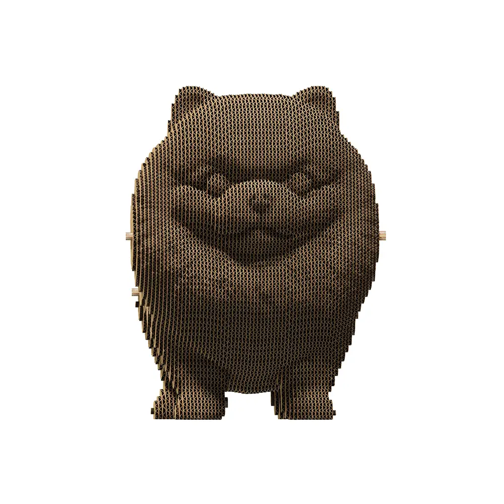 Картонный 3D-пазл Померанский Шпиц, 31,5x21,5x6 см