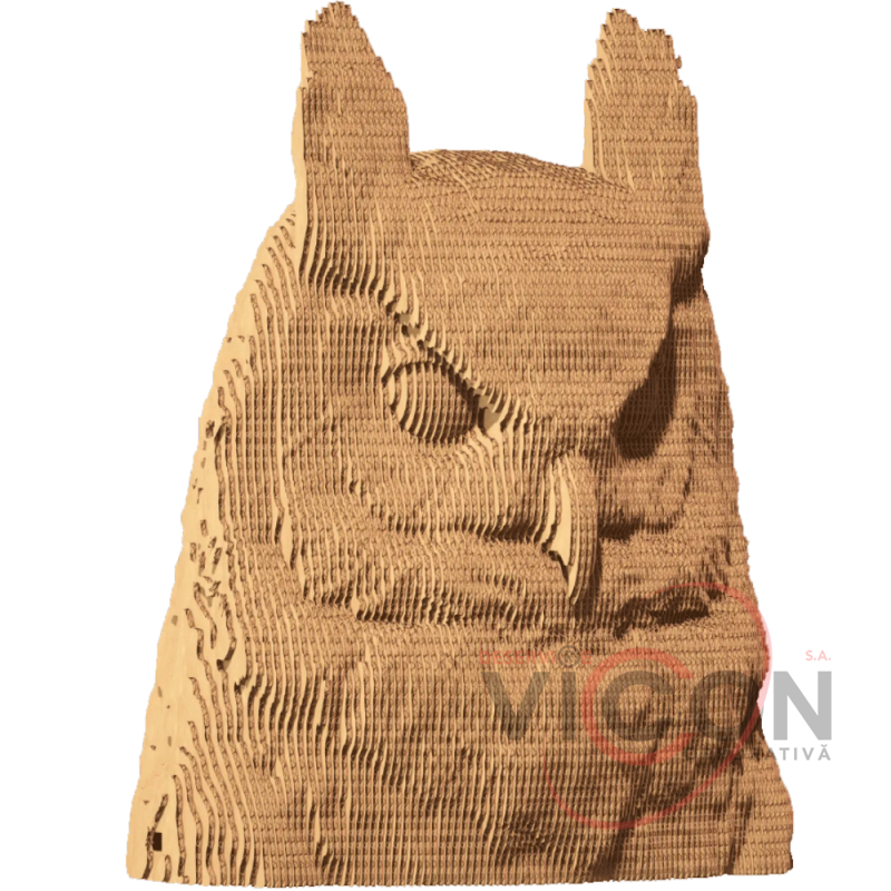 Картонный 3D-пазл Сова, 31,5x21,5x6 см